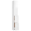 Armoire de bain blanc brillant 25x26,5x170 cm bois d'ingénierie