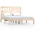 Cadre de lit Bois de pin massif 140x200 cm