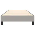 cadre de lit Gris clair 90x200 cm Tissu