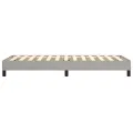 cadre de lit Gris clair 90x200 cm Tissu