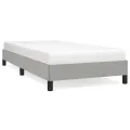 Cadre de lit Gris clair 90x200 cm Tissu