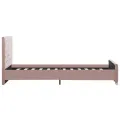 Cadre de lit Rose Velours 90x200 cm