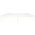 Cadre de lit Blanc Bois de pin massif 160x200 cm