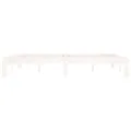 Cadre de lit Blanc Bois de pin massif 160x200 cm