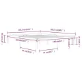 Cadre de lit Blanc Bois de pin massif 160x200 cm