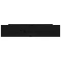 Tiroirs de lit 4 pcs Noir Bois de pin massif