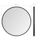 Miroir mural Noir 60 cm