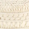 Pouf fait à la main en macramé 45x30 cm Coton