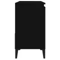 Armoire de salle de bain noir 65x33x60 cm bois d'ingénierie