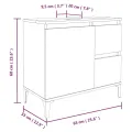 Armoire de salle de bain noir 65x33x60 cm bois d'ingénierie