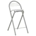 Ensemble de bar avec étagères 3 pcs Bois et acier Blanc