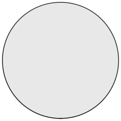 Miroir mural Noir Ø 60 cm Rond 2