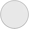 Miroir mural Noir Ø 60 cm Rond