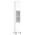 Ensemble d'armoires salle de bain 3 pcs blanc bois d'ingénierie