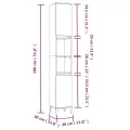 Ensemble d'armoires salle de bain 3 pcs blanc bois d'ingénierie