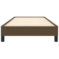 Cadre de lit Marron foncé 100x200 cm Tissu