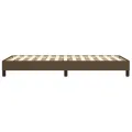 cadre de lit Marron foncé 100x200 cm Tissu
