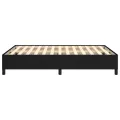 Cadre de lit Noir 140x190 cm Tissu