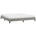 Cadre de lit Gris clair 160x200 cm Velours