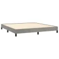 Cadre de lit Gris clair 160x200 cm Velours