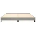 Cadre de lit Gris clair 160x200 cm Velours