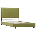 Cadre de lit Vert Tissu 90 x 200 cm
