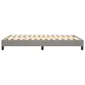 cadre de lit Gris clair 140x200 cm Velours