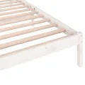 Cadre de lit Bois massif de pin 90x200 cm Blanc