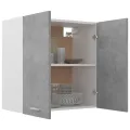 Armoire suspendue Gris béton 60x31x60 cm Aggloméré