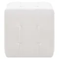 Poufs 2 pcs Blanc 30 x 30 x 30 cm Similicuir