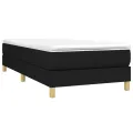 cadre de lit Noir 90x200 cm Tissu