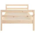 Cadre de lit 75x190 cm Bois de pin massif