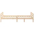 Cadre de lit 75x190 cm Bois de pin massif