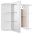 Ensemble de meubles de salle de bain 4 pcs Blanc Aggloméré