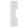 Ensemble de meubles de salle de bain 4 pcs Blanc Aggloméré