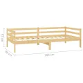 Lit de repos avec matelas 90x200 cm Bois de pin massif