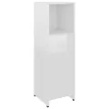 Armoire de salle de bain Blanc brillant 30x30x95 cm