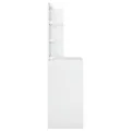 Coiffeuse avec LED Blanc brillant 74,5x40x141 cm