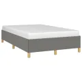 Cadre de lit Gris foncé 120 x 200 cm Tissu
