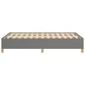 Cadre de lit Gris foncé 120 x 200 cm Tissu