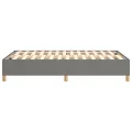 cadre de lit Gris foncé 120x200 cm Tissu