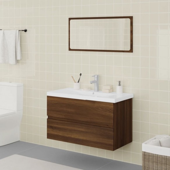 Meubles de salle de bain Chêne marron Bois d'ingénierie