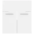 Armoire d'évier Blanc 41x38,5x46 cm Aggloméré