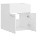 Armoire d'évier Blanc 41x38,5x46 cm Aggloméré