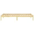 Cadre de lit bois de pin massif 90x200 cm
