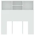 Armoire de tête de lit Blanc 100x19x103,5 cm