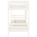 Lit superposé Blanc 90x190 cm Bois de pin massif