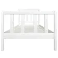 Cadre de lit Blanc Bois massif 90x200 cm