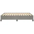 Cadre de lit Gris clair 140x200 cm Velours