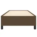 Cadre de lit Marron foncé 90x190 cm Tissu